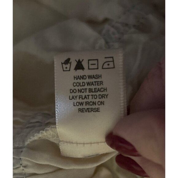 Thirty Thirty Milkmaid Puff Sleeve Smocked Crop Top Sz XS Coquette Peasant Boho - Picture 13 of 13